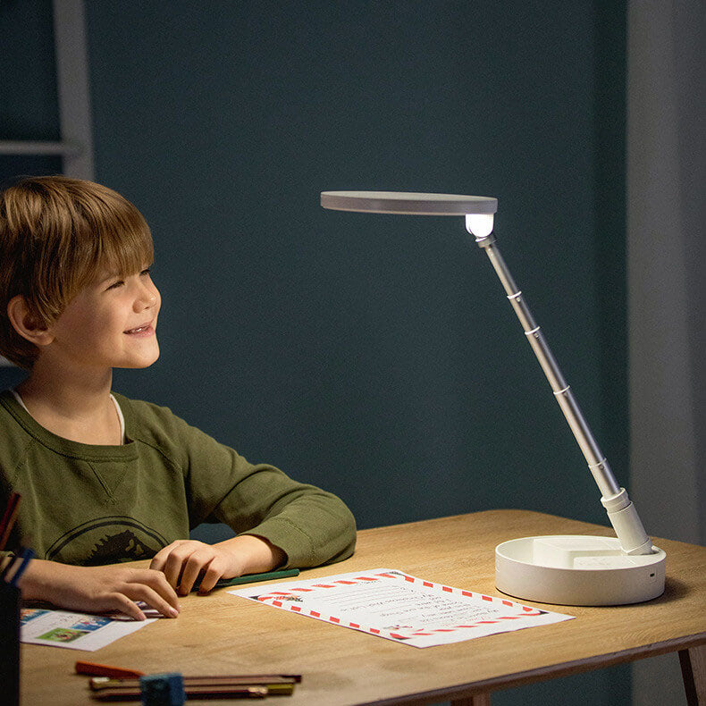 Lampe de table LED pliable rechargeable par USB pour étudiant 