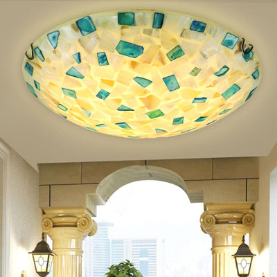 Creative Mediterranean Shell Design 2/3/4-Light Flush Mount Light