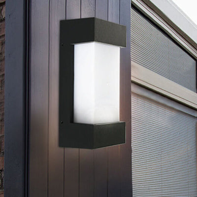 Applique murale LED étanche moderne simple carrée en acrylique pour l'extérieur 