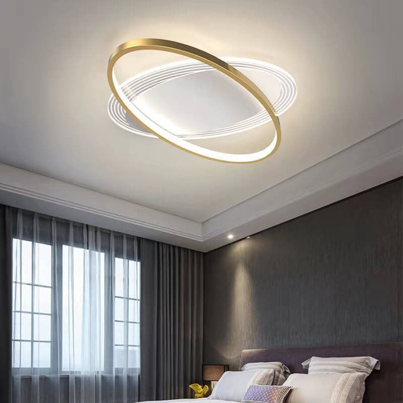 Nordic Minimalist Oval Circle LED Flush Mount Ceiling Light