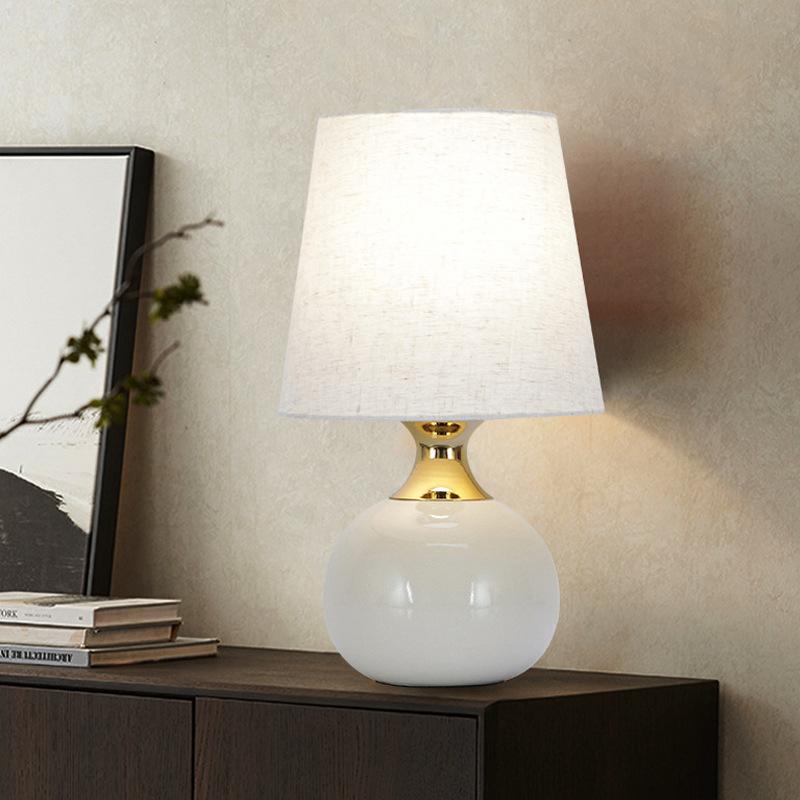 Moderne dekorative Keramik-Tischlampe mit 1 Licht und Touch-Dimmung 