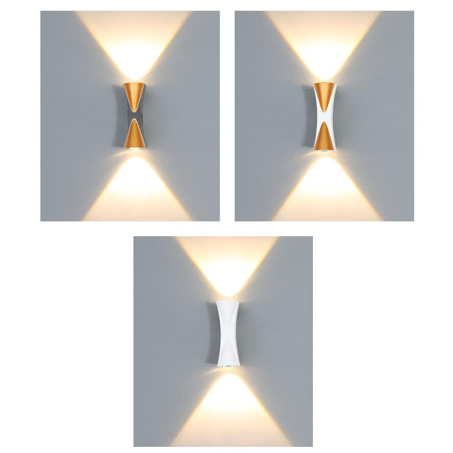 Einfache wasserdichte LED-Wandleuchte aus Aluminium für den Außenbereich