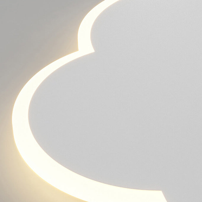 Lampe murale LED en forme créative moderne en fer et acrylique 