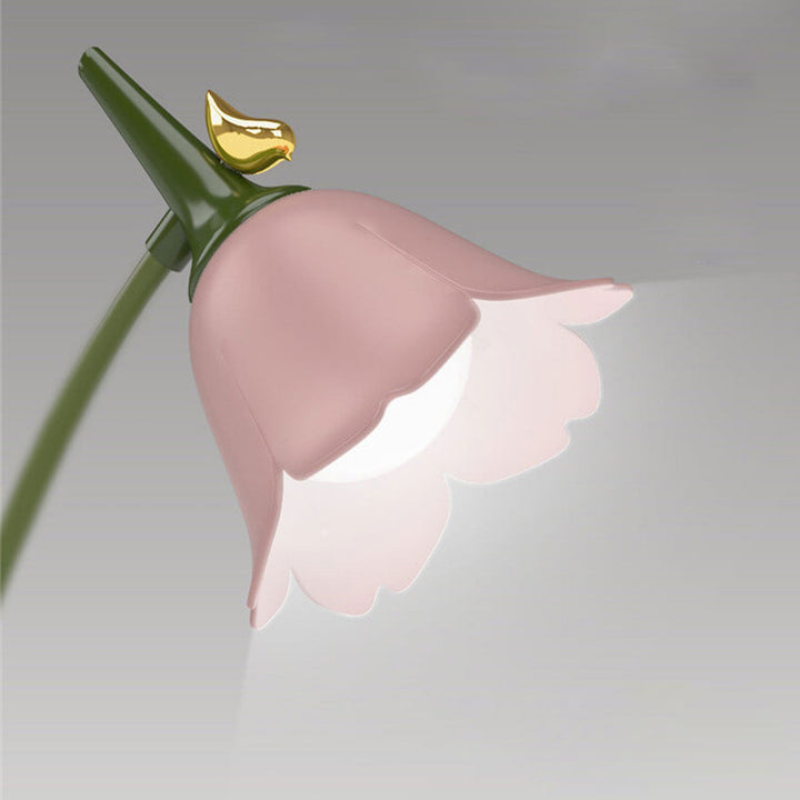 Lampe de table LED avec design créatif de fleur et d&