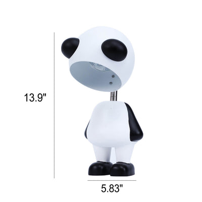 Creative Cartoon Panda Resin 1-Light Melting Wax Table Lamp