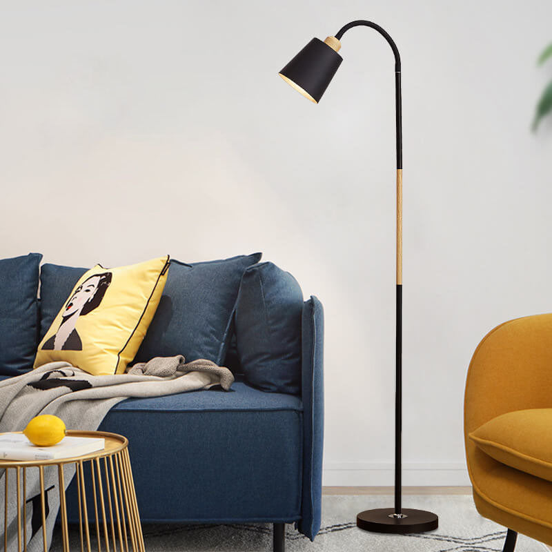 Modern Minimalist Iron 1-Light Standing Floor Lamp