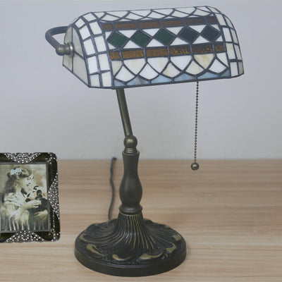 European Vintage Tiffany 1-Light Table Lamp