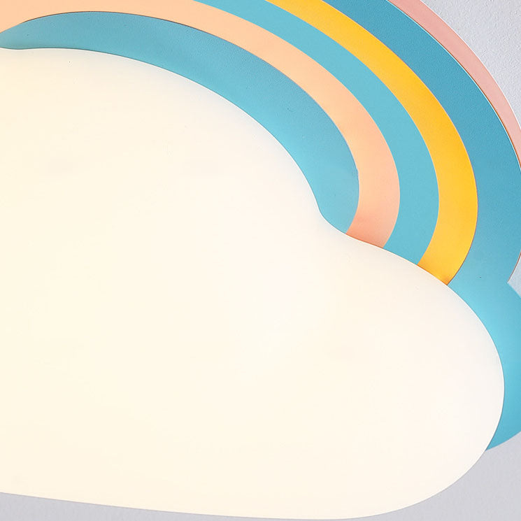 ضوء سقف للأطفال LED بتركيب متدفق على شكل سحب قوس قزح حديث 