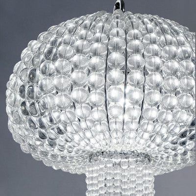 Moderne Leichte Luxus Glas Quallenform 1-Licht Pendelleuchte 