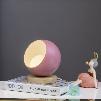 Creative Hemispherical Macaron Color LED Night Light Table Lamp