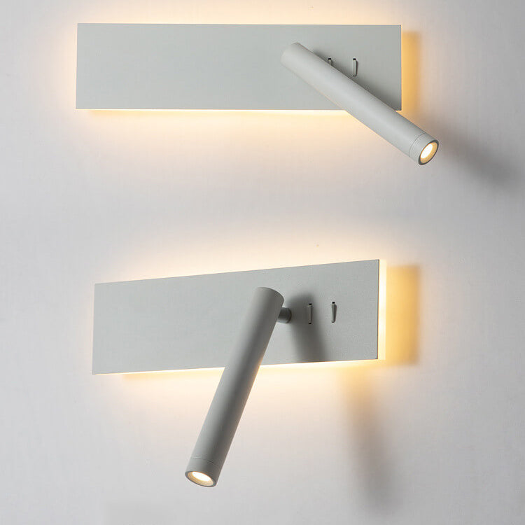 Minimalist Creative Rectangular Rotating Spotlight LED Wall Sconce Lamp