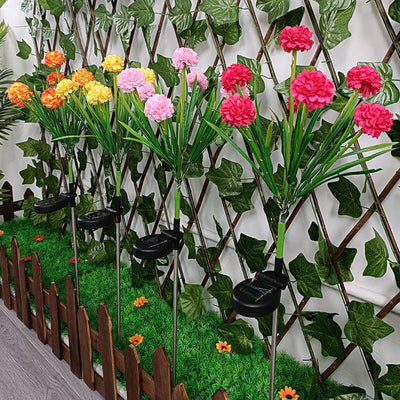 Solar wasserdichte sieben künstliche Blumen LED Außen Einsteck-Rasen-Landschaftsleuchte 