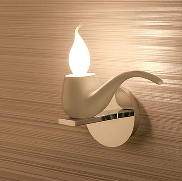 Modern Creative Pipe Resin Hardware 1-Light Wall Sconce Lamp