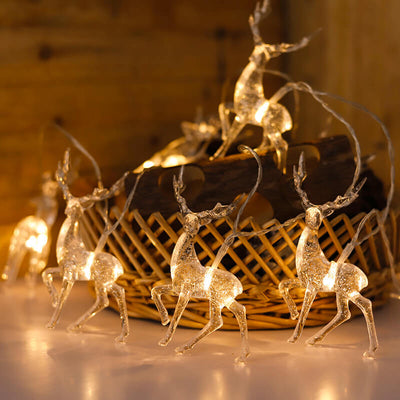 Lumières de guirlande à LED décoratives de Noël avec piles 