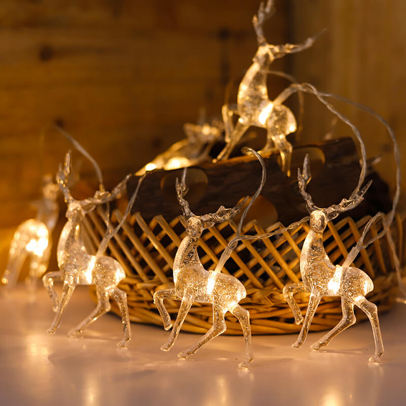 Lumières de guirlande à LED décoratives de Noël avec piles 