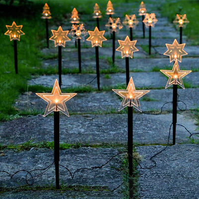 Weihnachtsdekoration Solar Outdoor Rasen LED Garten Bodeneinsatz Landschaftslicht 