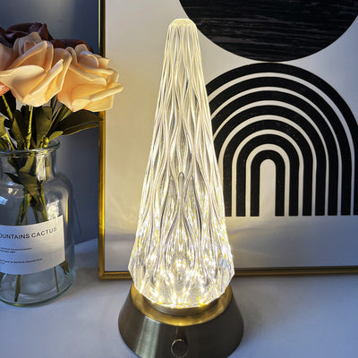 Creative Simplicity Christmas Acrylic Tree LED Night Light Table Lamp