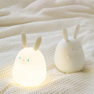 Cartoon Silikon Little Rabbit Touch USB Nachtlicht LED Schreibtischlampe
