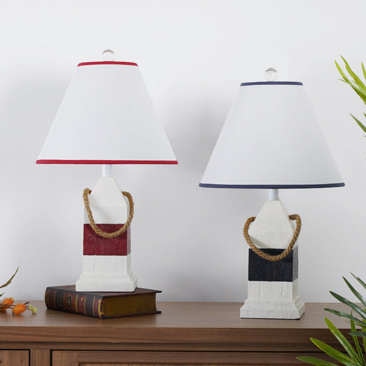 Europäische Vintage Tischlampe aus einfarbigem Kunstharz mit 1 Leuchte 
