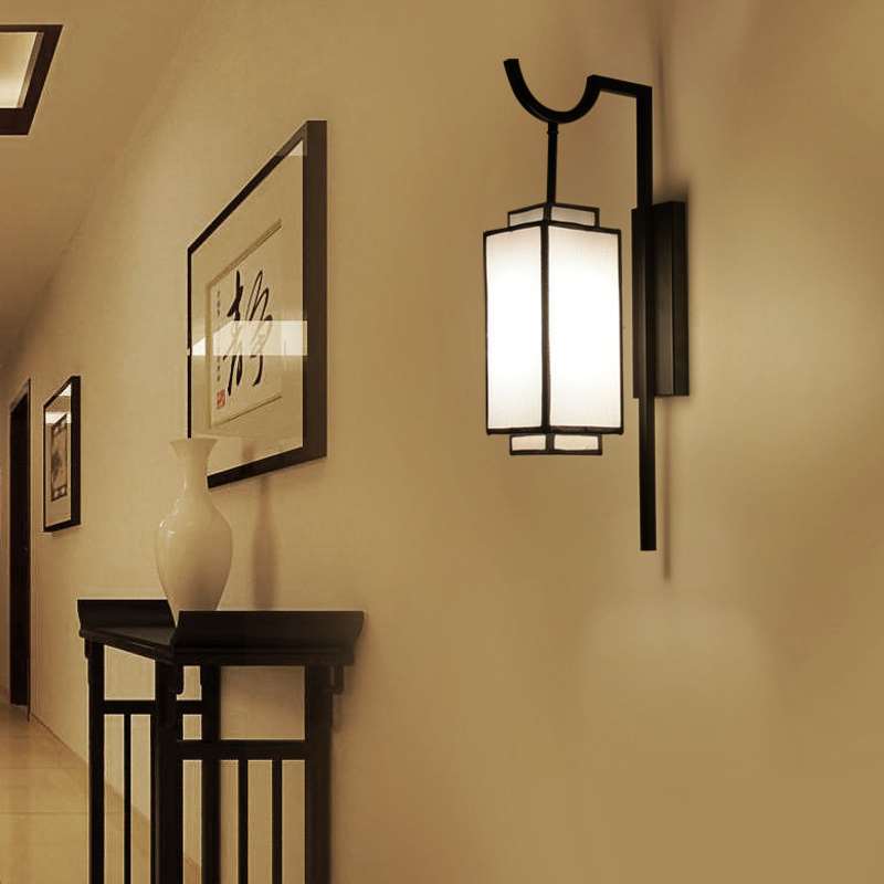 Modern Light Luxury Vintage Iron Cloth 1-Light Wall Sconce Lamp