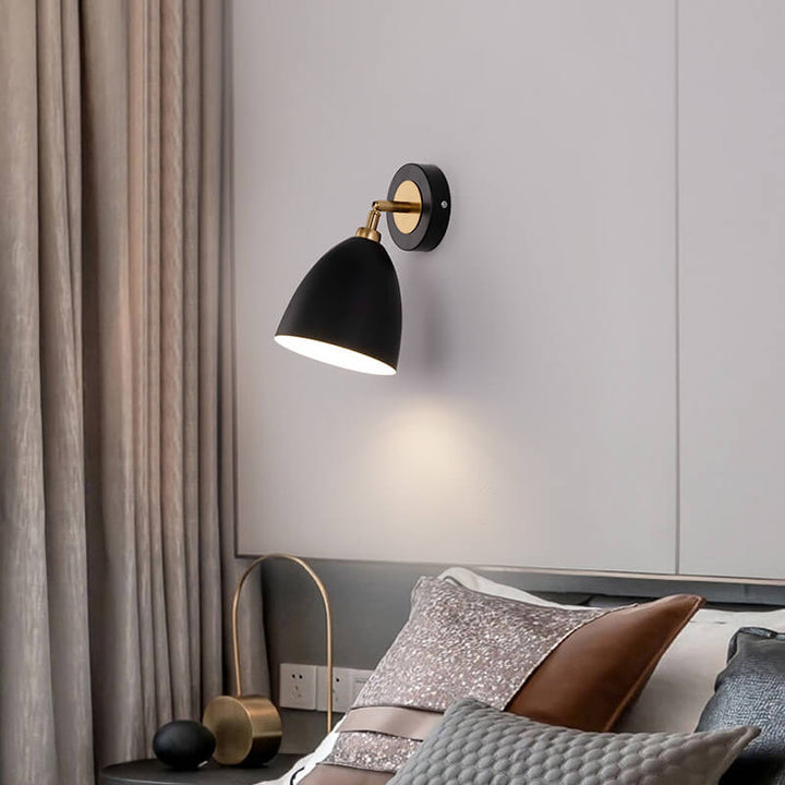 Nordic einfache Eisen traditionelle Form Schatten 1-Licht Wandleuchte 