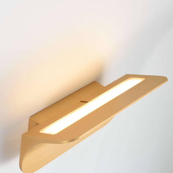 Modern Simplicity Aluminum Square Flat Bending LED Wall Sconce Lamp For Hallway