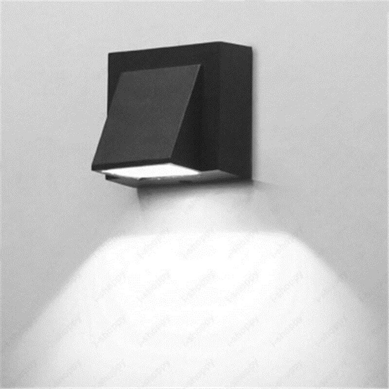 مصباح حائط مقاوم للماء LED مربع هندسي بسيط حديث 