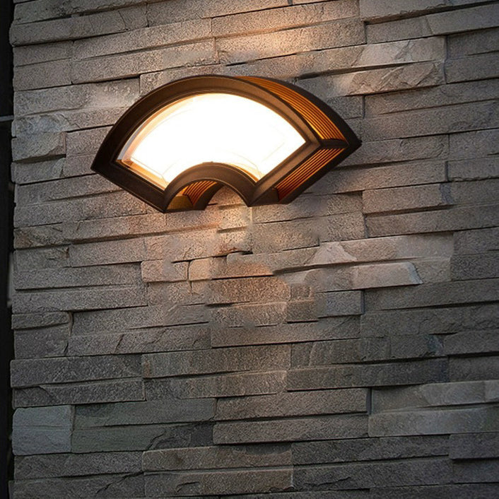 Applique Murale Carrée en Aluminium Imperméable Contemporaine avec LED pour Patio Extérieur 
