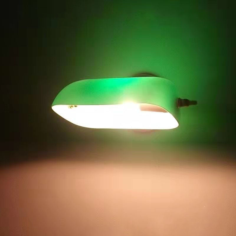 Vintage Glas Eisen Runde 1-Licht Reißverschluss Wandleuchte Lampe