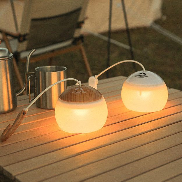 Modernes, minimalistisches, aufhängbares USB-aufladbares Outdoor-LED-Campingzeltlicht 