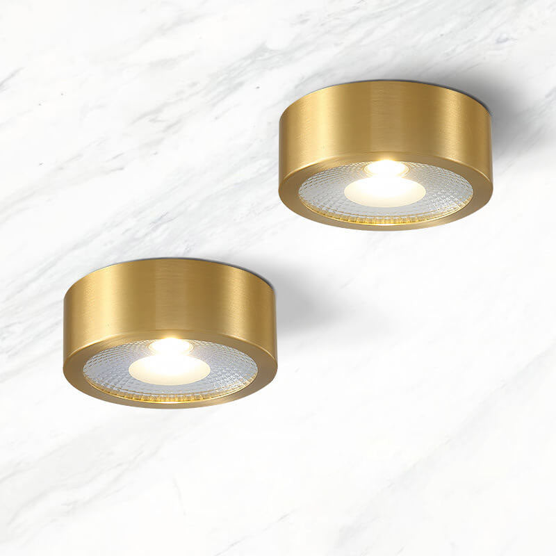 Nordic Light Luxury Vollkupfer ultradünne LED-Einbauleuchte