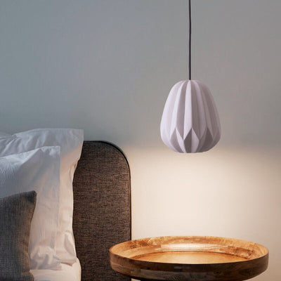 Nordic Macaron Texture Oval Resin 1-Light Pendant Light