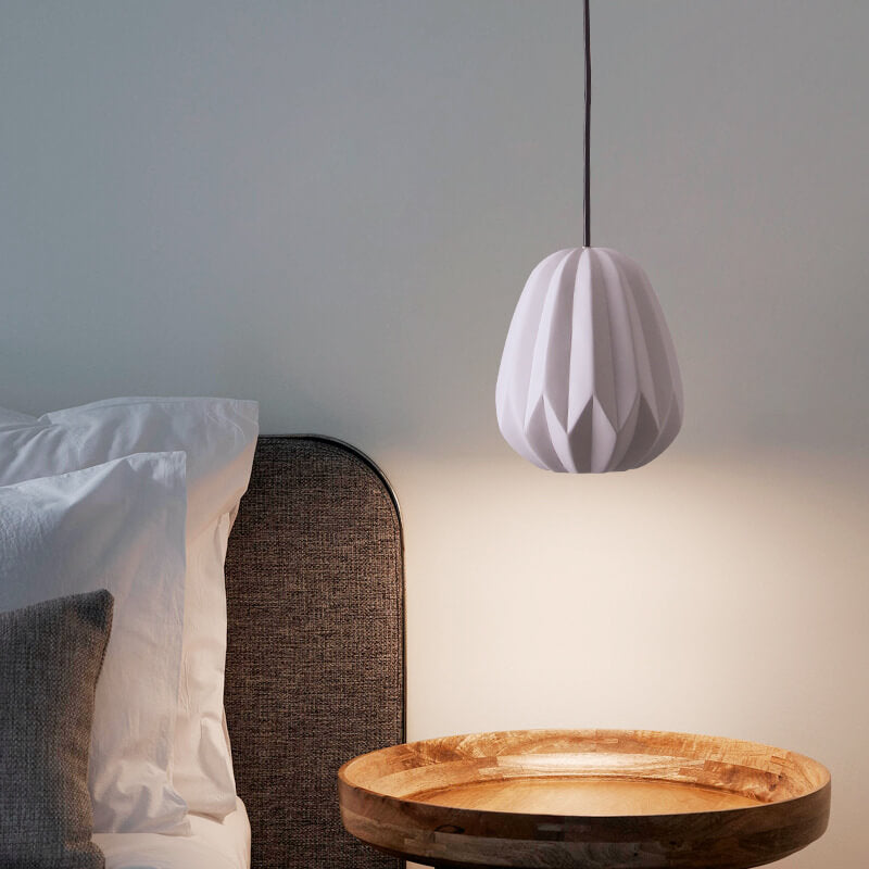 Nordic Macaron Texture Oval Resin 1-Light Pendant Light