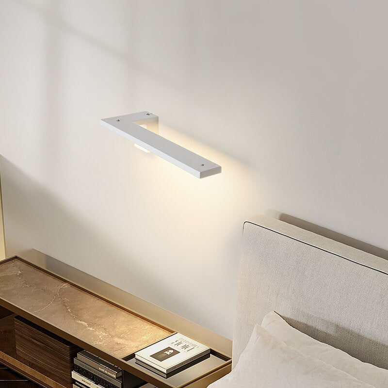 Moderne minimalistische dekorative rechteckige Eisen-Acryl-LED-Wandleuchte 