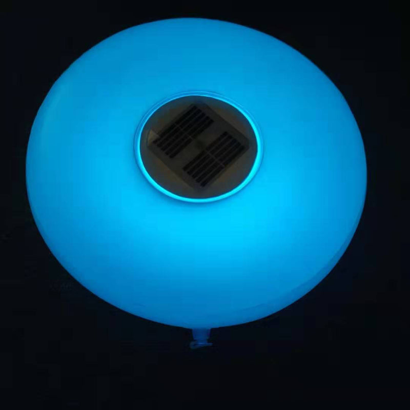 Solar Round Pool Light LED aufblasbares wasserdichtes Schwimmlicht im Freien 