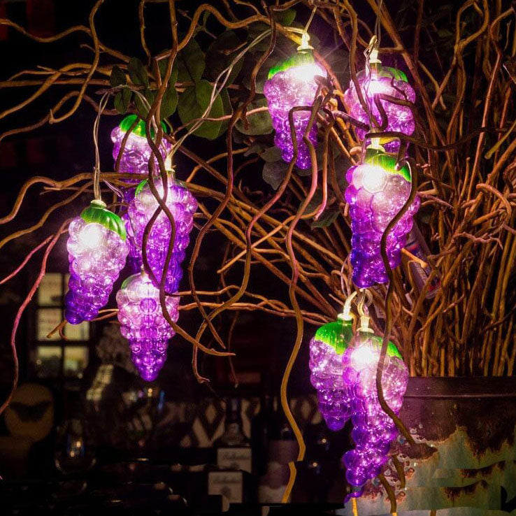 Fruit Grape String Lights LED Batterie USB dekorative Lichterkette 