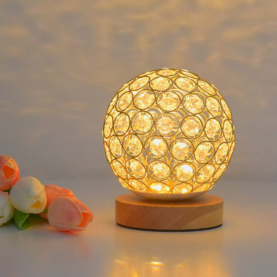 Modern Minimalist Round USB Rechargeable LED Night Light Table Lamp