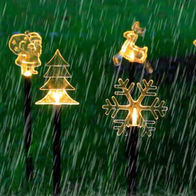 ソーラークリスマスペンタグラムスノーフレークLED屋外ガーデン装飾ランドスケープライト 