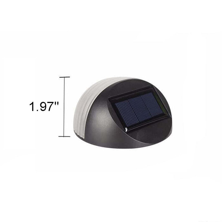 Solar Halbkreis 6 LED Außen Terrasse Zaun Wandleuchte 