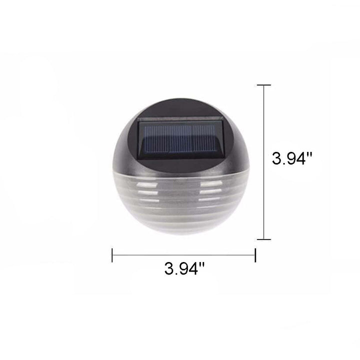 Solar Halbkreis 6 LED Außen Terrasse Zaun Wandleuchte 