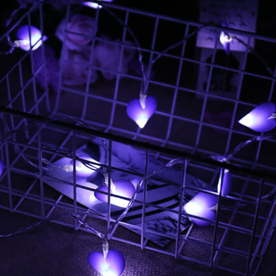 Amour Décoration Festive Tissu LED Guirlande Lumineuse 10/20 Lumières 