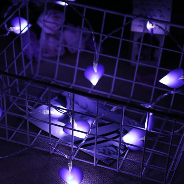 Amour Décoration Festive Tissu LED Guirlande Lumineuse 10/20 Lumières 