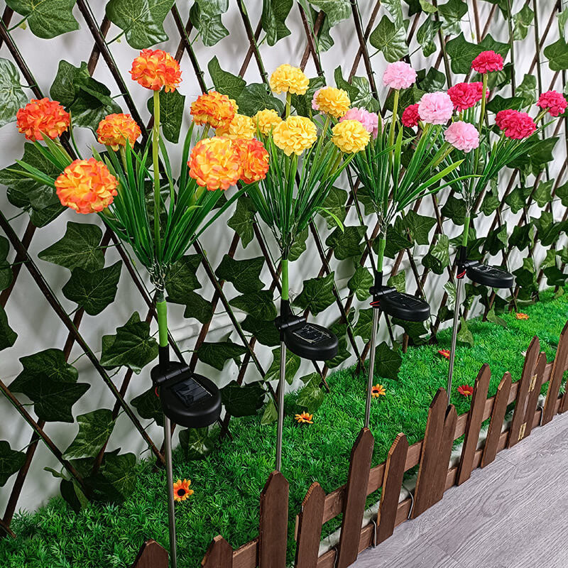 Solar wasserdichte sieben künstliche Blumen LED Außen Einsteck-Rasen-Landschaftsleuchte 