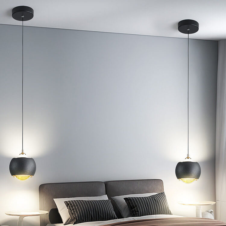 Modern Minimalist Orb Ball Iron Liftable LED Pendant Light