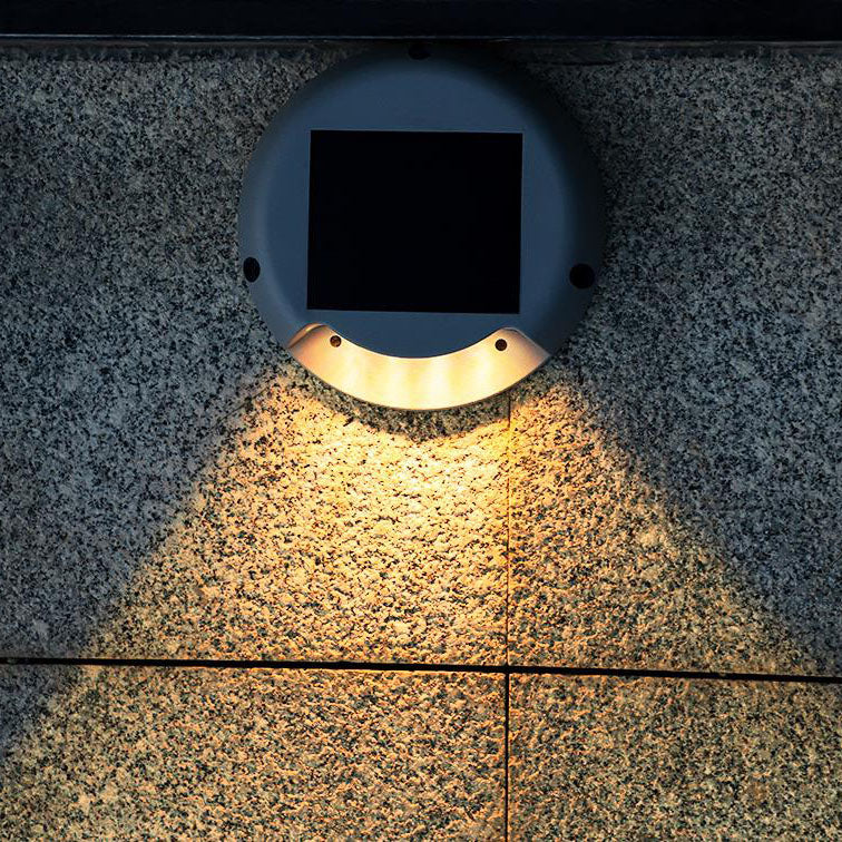 Modernes rundes wasserdichtes LED-Garten-Solarlicht für begrabene Gehwege im Freien 