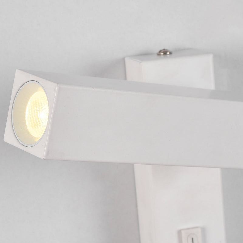 Modern Minimalist Acrylic Rectangular Irradiated LED Wall Sconce Lamp