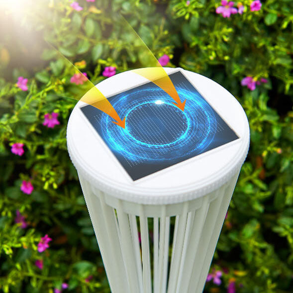 Solar Outdoor Hollow Umbrella Design LED Waterproof Garden Lawn Ground Insert Landscape Light