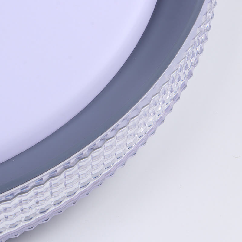 Moderne Luxus-Kristallwasserwellen-Diamant-Kreis-LED-Deckenleuchte für bündige Montage