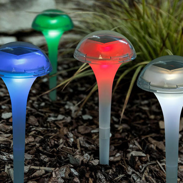 Solar Light Insert Outdoor Solar Jellyfish Light Control Induction LED Ground Insert Gard ...