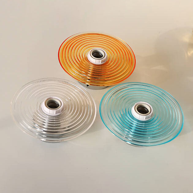 Moderne kreative Wasser-Ripple-transparente Glaseisen-1-Licht-Wandleuchte-Lampe 